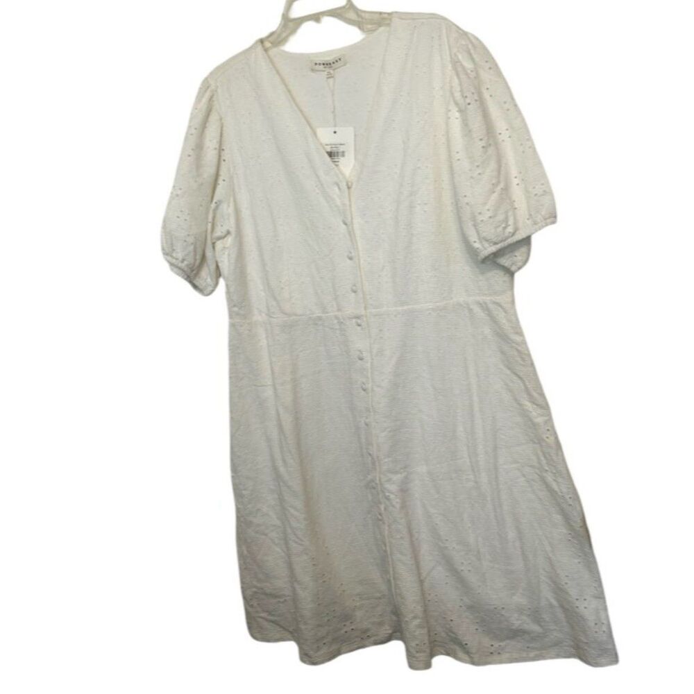 Plus size eyelet dress